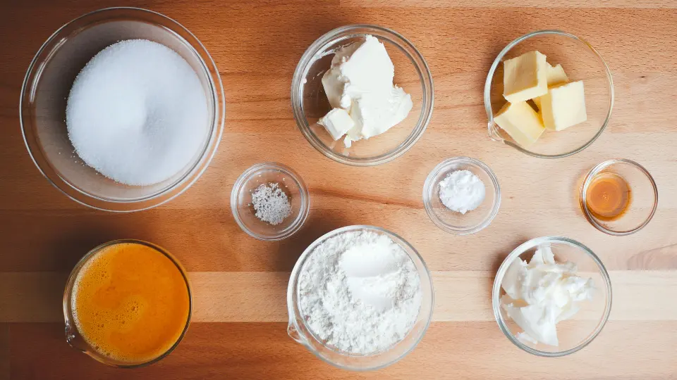 Zutaten für den Philly Fluff Cake