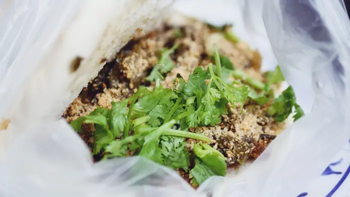 Lan Jia Gua Bao - Kombination mit fettem Schweinebauch